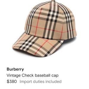 BURBERRY HAT